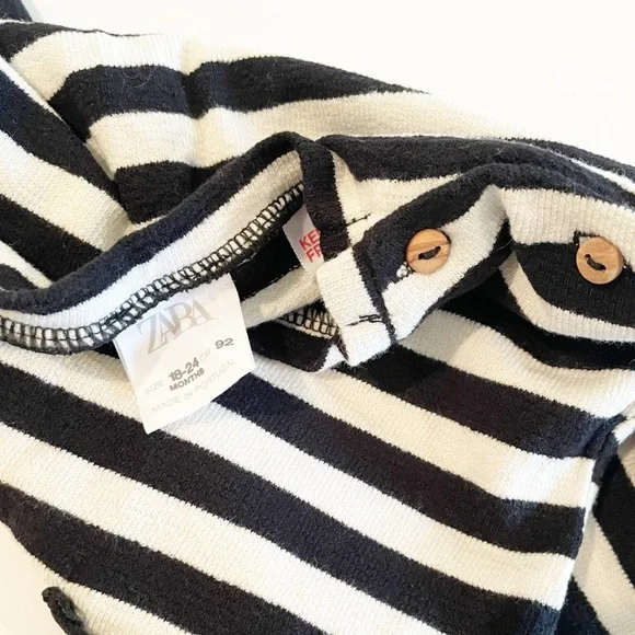 Zara 18-24M striped long sleeve top - Picture 4 of 4